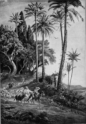 Abraham Entering Promise Land, Charles Horne, Public Domain